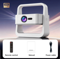 Proyector de Cine en Casa OEM de Marca Personalizada S34, Inteligente, Android 13, LCD Portátil, 5G, WiFi, BT, HD 720P, Compatible con 1080P 4K