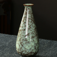 Vases en céramique réactifs au four faits à la main en gros, lot de 6 mini-vases en céramique, décoration zen moderne pour la maison et le bureau, plantes hydroponiques