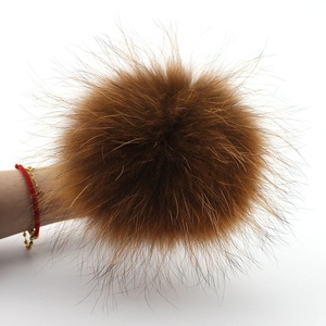 Racoon Fur Pom Poms Balls 100% Reale di Sfera di Cina di Pelliccia di Procione - Product Image 5