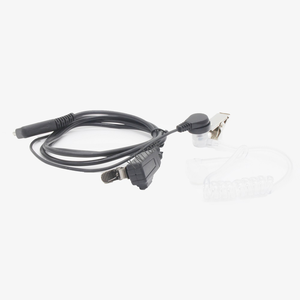 Auriculares del FBI de tubo de aire acústico de 2 pines con auricular Agente DE SEGURIDAD Auricular con cable y micrófono Auricular Mini Walkie Talkie Radio - Product Image 4