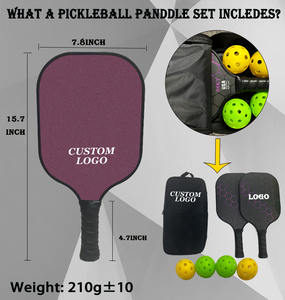 Set di Racchette da Pickleball con Logo Personalizzato, Certificazione USAPA, Nucleo in PP a Nido d'Ape, Racchetta in Schiuma - Product Image 3