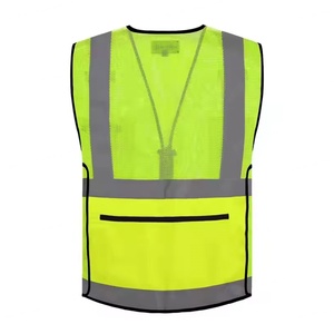 Gilet de sécurité jaune personnalisable avec logo OEM d'usine, homologué ANSI CE, vêtements de sécurité réfléchissants - Product Image 3