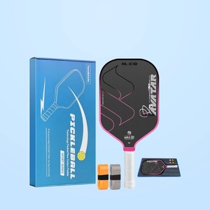 Raqueta de Pickleball de Fibra de Carbono HL-C10 Antideslizante con Bolsa de Transporte y Muñequeras - Product Image 1