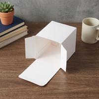 Boîtes en carton rectangulaires épaisses blanches personnalisées, pliables, emballage sur mesure