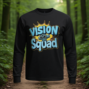 Camiseta de Manga Larga Vision Squad con Diseño de Binoculares, Ropa Promocional - Product Image 3