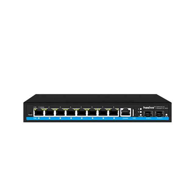 8 PORT 2.5G PoE or Without PoE Ethernet Switch 8*2.5Ggbps RJ45 Port Network Plug and Play 2*10G SFP