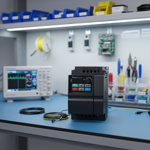 Variateur de fréquence Delta VFD série E 100% neuf, VFD015E43A, 0,15 kW, 0,2 CV, 460 VAC, 4,2 A, en stock - Product Image 1