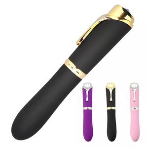 Prodotti Novità a Forma di Penna, Vibratore AV Segreto a Forma di Penna per Massaggi Femminili, Ricaricabile USB con 10 Velocità - Product Image 1