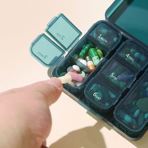 Premium Plastic Pill Box Weekly <b>7</b> Day Pill Organizer for Vitamins, Pills & <b>Tablets</b> Lightweight - Product Image 4