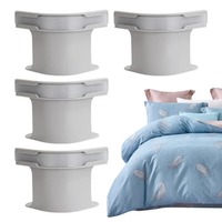 Attaches de drap de lit universelles antidérapantes, serre-coins invisibles, supports sécurisés pour matelas, couvre-lit, drap-housse, en plastique PP
