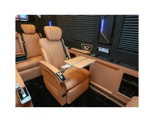 RELYAUTO 2024 New Design Luxury Interior Kits Electric Adjustable VIP Seat With Table For Sprinter