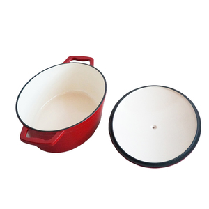 Chuihua Manufacturer Sales Enameled Cast Iron Dutch Oven Cookware Set Oval Enameled Cast Iron Dutch Oven for Custom - Product Image 3