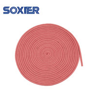 Cordon en macramé de haute qualité 4 mm 5 mm 6 mm Corde en coton tressée 26 couleurs 8 brins 100% coton pour sacs vêtements chaussures