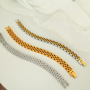 Correa de reloj de acero de titanio para hombres y mujeres, cierre plegable, estilo geométrico duradero, joyería para el día a día - Product Image 2