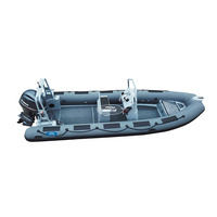 Bateau semi-rigide de luxe Haide CE 19 pieds OM580, moteur de pêche à la traîne Haibo, bateau à coque en aluminium, mini-jet-boat électrique Hope Boat