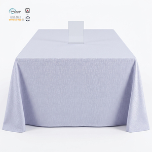 Mantel Redondo de Jacquard Floral Dorado de 120 Pulgadas, Personalizado, Resistente, Ecológico, Impermeable, de Poliéster, para Banquetes de Boda - Product Image 1