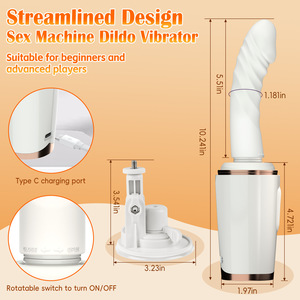 Potente Macchina <span class=keywords><strong>per</strong></span> Masturbazione Automatica <span class=keywords><strong>per</strong></span> <span class=keywords><strong>Donne</strong></span>, Dildo con 7 Vibrazioni, Spinta e Riscaldamento, Vibratore in Silicone, Giocattolo Sessuale Senza Mani e Morbido - Product Image 4