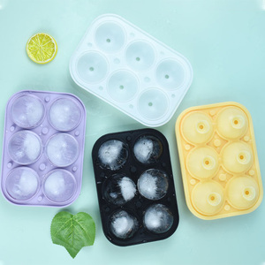Bán buôn tùy chỉnh BPA free bóng lớn hình dạng <span class=keywords><strong>Ice</strong></span> <span class=keywords><strong>Cube</strong></span> khuôn mẫu 6 sâu răng <span class=keywords><strong>Ice</strong></span> <span class=keywords><strong>Cube</strong></span> khay với nắp đậy - Product Image 4