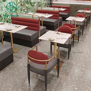 Marmor Coffee Shop Cafe Restaurant Sofa und Stand Sitz möbel Set Tisch Stuhl - Product Image 5