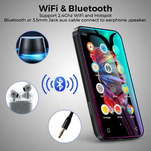 Lecteur de musique à écran tactile Android 4.0 "Mini baladeur de poche portable Google prend en charge l'extension 2 To WAV Audio Mp3 Mp4 Player - Product Image 6