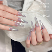 Miss Gooey 9 couleurs douce fille chat oeil Gel vernis ensemble professionnel Semi Permanent magnétique Uv Gel vernis à ongles tremper vernis