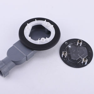 Vente en gros durable <span class=keywords><strong>Bouchon</strong></span> <span class=keywords><strong>à</strong></span> cheveux pour salle de bain Attrape-cheveux rond Galvanoplastie Couvercle moderne en plastique <span class=keywords><strong>Bac</strong></span> <span class=keywords><strong>à</strong></span> <span class=keywords><strong>douche</strong></span> gris ABS Drain - Product Image 2