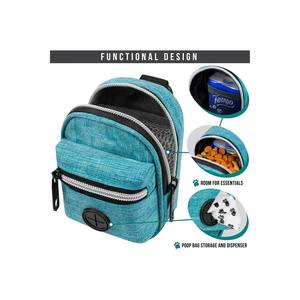 Porte-sacs à déjections canines en tissu portable NIBAO pour la marche, la randonnée, la course à pied, les voyages - Avec un rouleau de sacs à déjections canines - Product Image 3