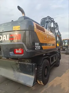 Excavadora de Ruedas de Servicio Pesado HW210 Amarilla de Marca Reconocida con Cucharón de 1m, Motor de 136kW, Alta Potencia de Excavación y Rendimiento Confiable - Product Image 6