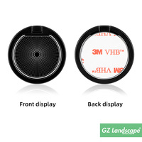 Logo personnalisé adhésifs personnalisés support de prise de doigt de téléphone portable support de bague de mini téléphone portable pour le dos de téléphone