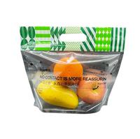 Pochette d'emballage de fruits et légumes frais refermable sac composite sac d'emballage alimentaire en plastique à fermeture à glissière