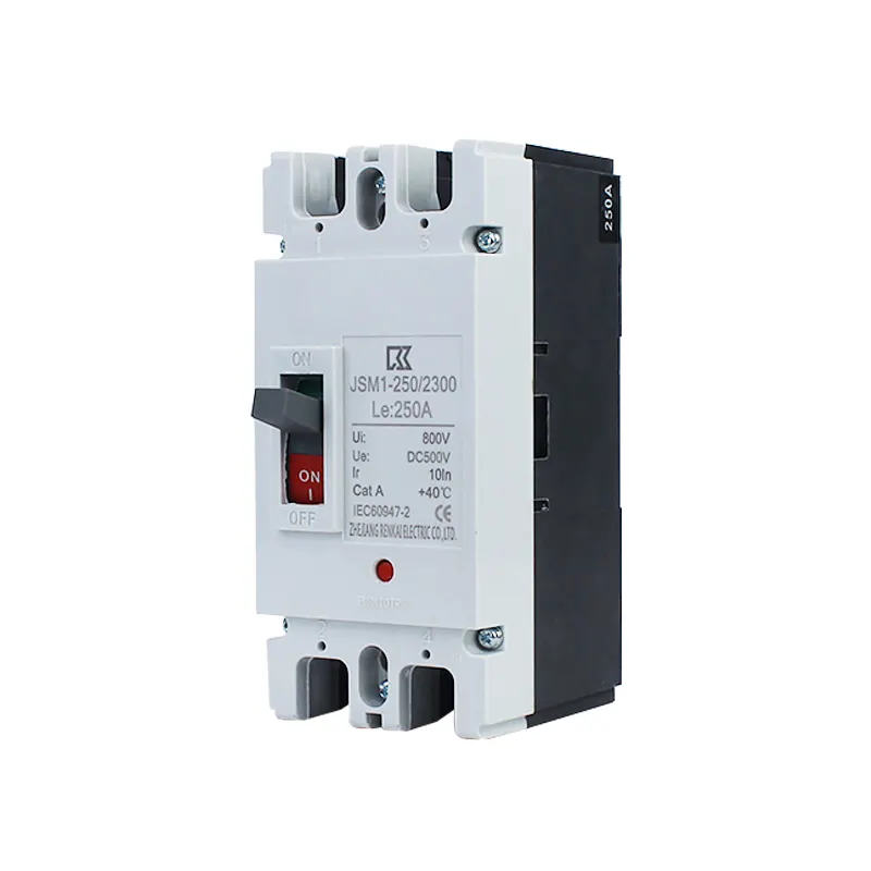 Alta qualidade JSM1-250-2300 2 Pólo DC Disjuntor 250A 500V para 18KV-25KV Quebrando a Capacidade Tensão nominal 230V/400V