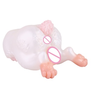 Masturbador Masculino de Doble Canal Estilo Conejo de Fantasía, Juguete Erótico de Silicona Inspirado en Animales para la Vida Sexual Masculina - Product Image 4
