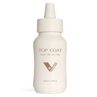 VENALISA 10ml Top Coat et Base Trempé Sans Résidu Sans HEMA ni TPO, Gel UV de Base, Vernis Gel Mat Basique, Gels Primaire