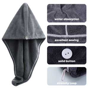 Custom logo <strong>Hair</strong> Towel Microfiber Quick Dry <strong>Microfibre</strong> <strong>Hair</strong> Drying Towel <strong>Wrap</strong> Turban Microfiber <strong>Hair</strong> Towel <strong>Wrap</strong> for Women - Product Image 4