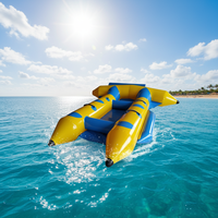 Bateau banane gonflable robuste et populaire pour les activités aquatiques des adultes