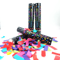 Fabricant direct, fabriqué en Chine, modèle RH0915, canons à confettis carrés colorés à manivelle pour les fêtes, les bars, les KTV, les célébrations