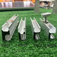 Systèmes de montage solaire, rail PV AL6005-T5, support de montage installé sur un toit en métal I Art Sign