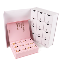 Crown Win Boîte tiroir vide personnalisable en papier pour calendrier de l'Avent, idéale pour le maquillage, le Ramadan, les jouets de Noël et le chocolat, 12 jours