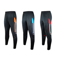 Nouveaux modèles de pantalons personnalisés pour hommes pantalons d'entraînement de football avec poche à fermeture éclair