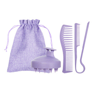 Juego de peines para piojos de ABS de cuatro piezas al por mayor, cepillo de champú de moda para uso doméstico para cabello liso/rizado - Product Image 5