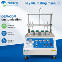 LED Digital Display Four Station Keystroke Key Fatigue Life Testing Machine Manual Pressing Life Detection Equipment
