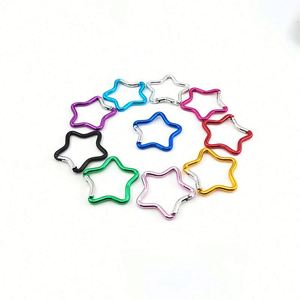 Mosquetón de Aleación de Aluminio en Forma de Estrella, Hebilla Metálica para Accesorios de Equipaje, Llavero, Mochila, Regalo Promocional - Product Image 1