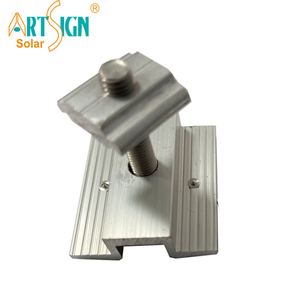 Abrazadera Central para Panel Solar para Riel de Acero en Forma de C, Abrazadera de Montaje de Aluminio 6005-T5 para Sistema de Rieles Solares |   Letrero Artístico - Product Image 3