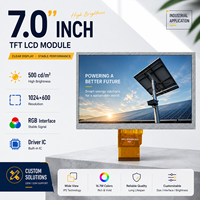 Kundenspezifisches ODM Hochhelligkeits-TFT-LCD-Display 7 Zoll 1024x600 RGB-Anzeige für Industrielle LCD-Module