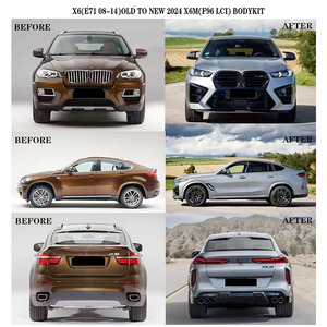 X6 E71 2008-2014 Alt bis Neu 2024 G60 X6m Bodykit Umbau von Alt zu Neu Stoßstangen haube Fender Body Kit für BMW - Product Image 4