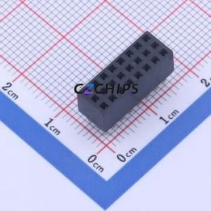 FFH20006-T24S1004K6K Pin Socket Through hole Component (THT),P=2mm Connector 3x8P 2mm 2mm Square Hole - Product Image 1