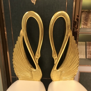 Koninklijke Luxe Party Gouden Troonstoelen Hoge Rug Zwanen Liefdesstoelen Evenementen Koning en Koningin Troon Bruiloft Stoel - Product Image 4