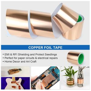 0.1mmエレクトロニクスEMIシールド二重伝導銅箔テープシングルガイド静電マスキング - Product Image 2