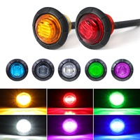 Feu de gabarit ovale à 10 LED haute luminosité certifié DOT, 12V 24V, 4 trous de fixation, universel pour remorques et camions