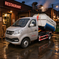 Camion à ordures à chargement arrière économique Changan, véhicule de collecte des déchets municipaux